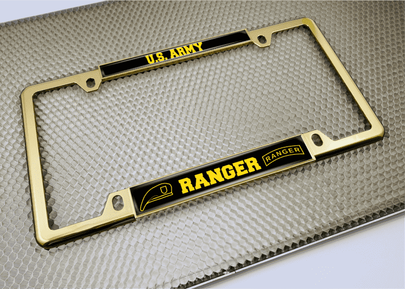 U.S. Army Ranger - Car Metal License Plate Frame